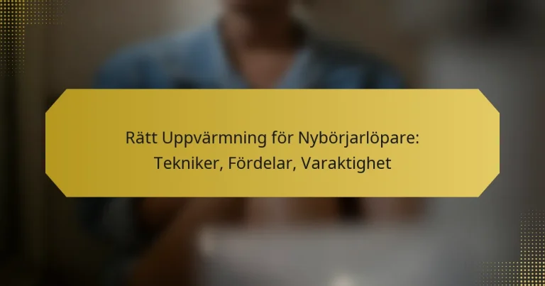 Rätt Uppvärmning för Nybörjarlöpare: Tekniker, Fördelar, Varaktighet