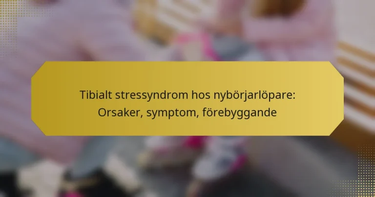 Tibialt stressyndrom hos nybörjarlöpare: Orsaker, symptom, förebyggande